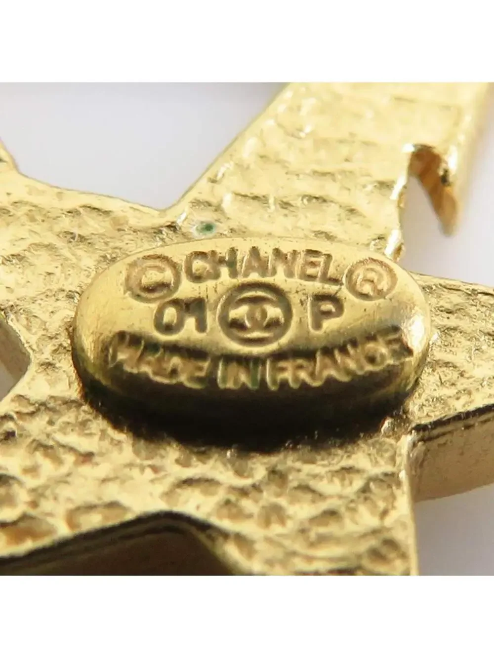 Auth Chanel Coco Star Necklace #293534C38B